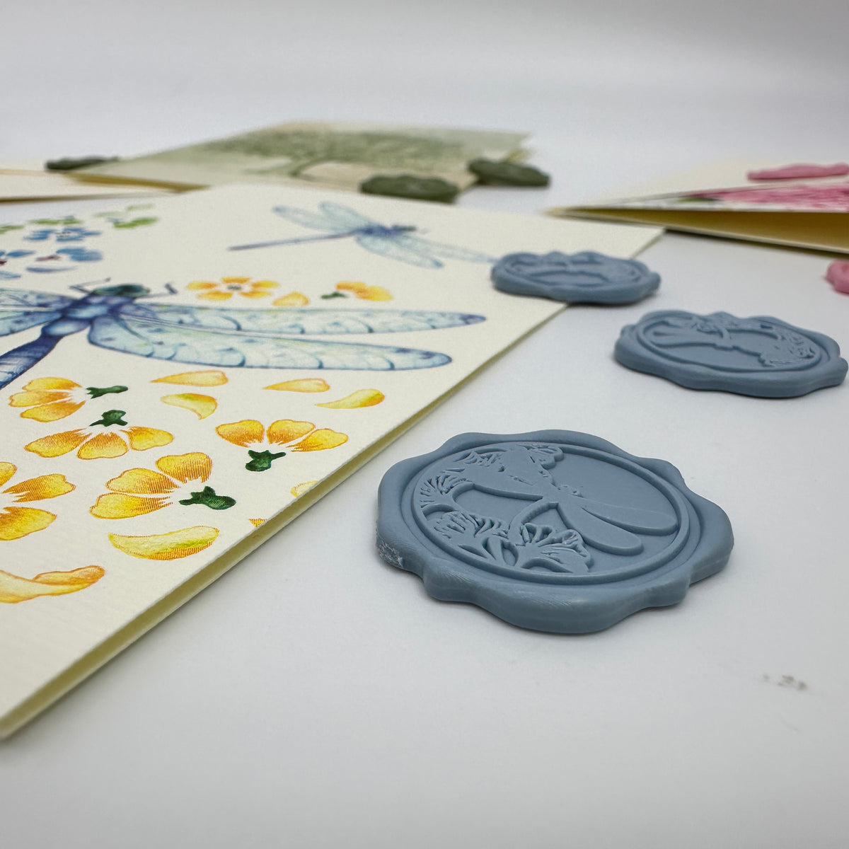 Italian Note Card Stationery Gift Set with Adhesive Wax Seals-9 Styles