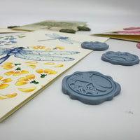 Italian Note Card Stationery Gift Set with Adhesive Wax Seals-9 Styles