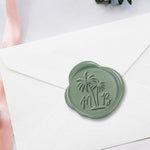 Adinodia Palm 2 Letters Custom Wax Seal Stamp #2521