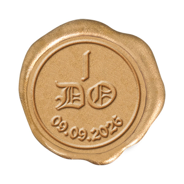 I DO with Custom Date Wax Seal Stamp #2523