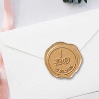 I DO with Custom Date Wax Seal Stamp #2523 - Nostalgic Impressions