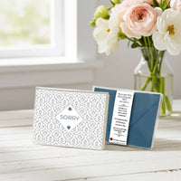 Silver Foil Sorry Boxed Note Card Set by Nostalgic Impressions