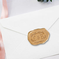 Chiara Wedding Monogram Custom Wax Seal Stamp with Choice of Handle #2590 - Nostalgic Impressions