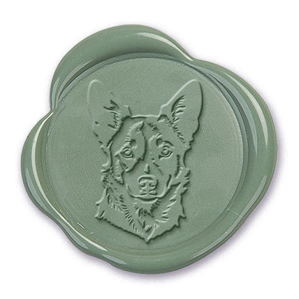DOG HEAD ADHESIVE WAX SEAL STICKER