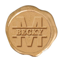Name & Initial Custom Wax Seal Stamp #335 - Nostalgic Impressions