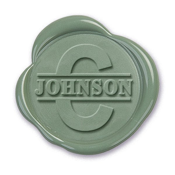 Name & Initial Custom Wax Seal Stamp #335 - Nostalgic Impressions
