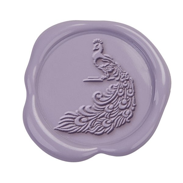 Peacock Hand Pressed Adhesive Wax Seals #3506PNS - Nostalgic Impressions