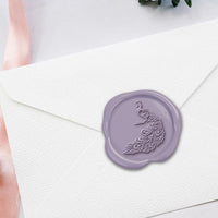 Peacock Hand Pressed Adhesive Wax Seals #3506PNS - Nostalgic Impressions