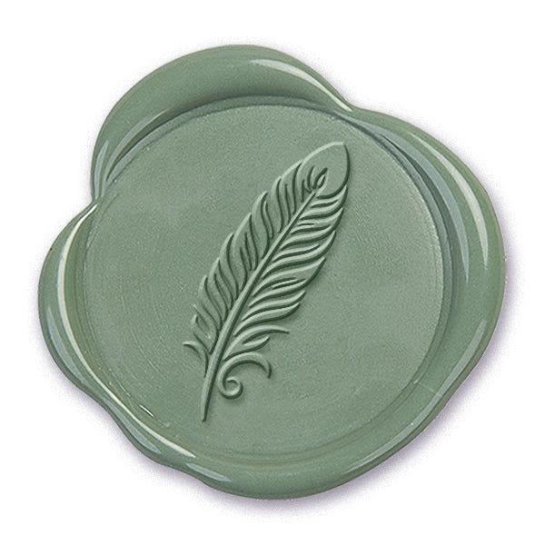 FEATHER ADHESIVE WAX SEAL STICKER