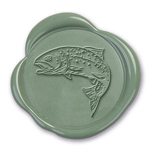 TROUT ADHESIVE WAX SEAL STICKER