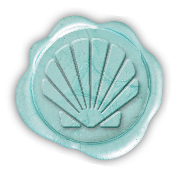 Shell Hand Pressed Adhesive Wax Seals #3609 - Nostalgic Impressions