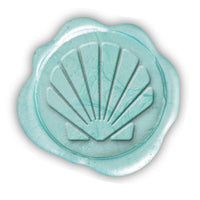 Shell Hand Pressed Adhesive Wax Seals #3609 - Nostalgic Impressions