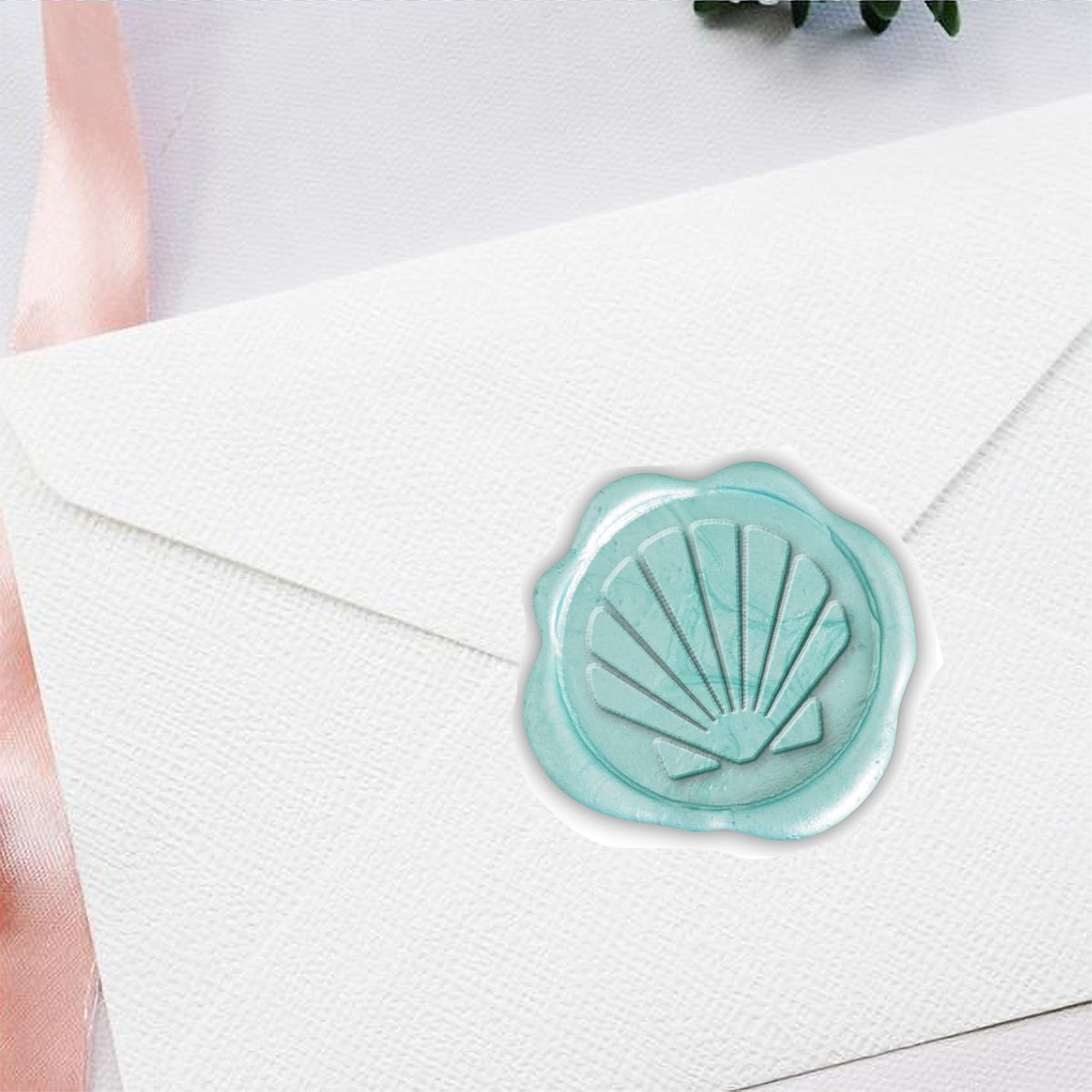 Shell Hand Pressed Adhesive Wax Seals #3609 - Nostalgic Impressions