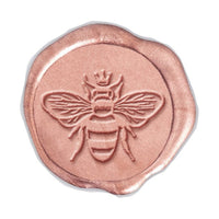 Bee with Crown Hand Pressed Adhesive Wax Seals #3701PNS - Nostalgic Impressions
