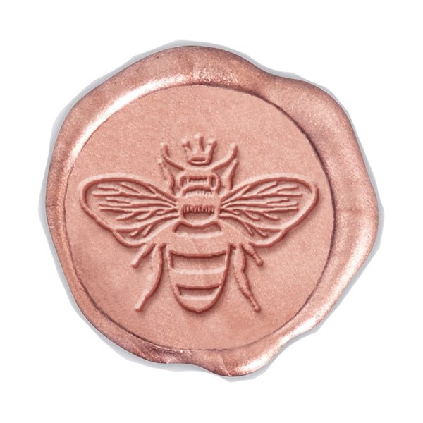 Bee with Crown Hand Pressed Adhesive Wax Seals #3701PNS - Nostalgic Impressions
