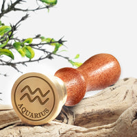 Aquarius Zodiac Astrology Sign Wax Seal Stamp #427- USA Handcrafted