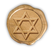 Star of David Hand Pressed Adhesive Wax Seals #4502 - Nostalgic Impressions