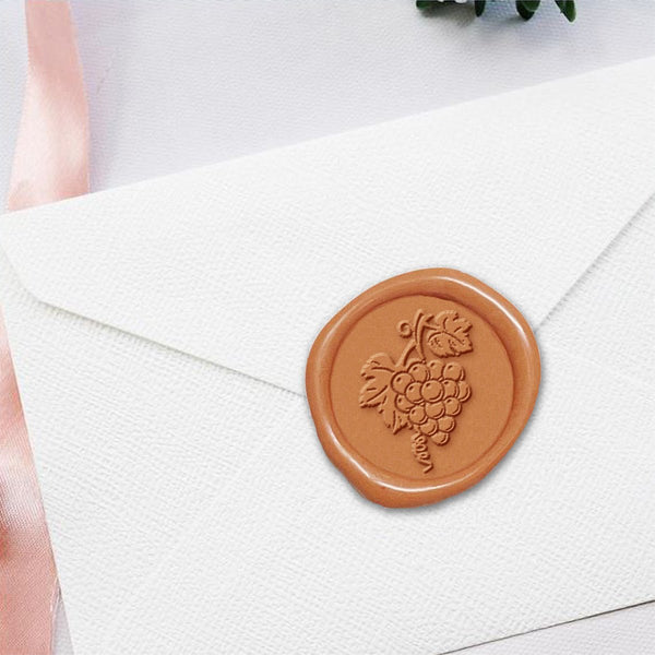 Grapes Hand Pressed Adhesive Wax Seals #5012PNS - Nostalgic Impressions
