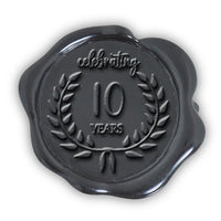 10th Anniversary Hand Pressed Adhesive Wax Seals #5020 - 10PNS - Nostalgic Impressions
