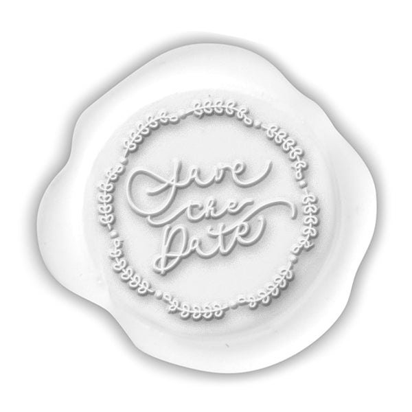Save the Date Hand Pressed Adhesive Wax Seals #5027PNS - Nostalgic Impressions
