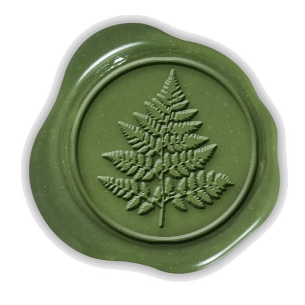Fern Hand Pressed Adhesive Wax Seals #LS505HPNS - Nostalgic Impressions