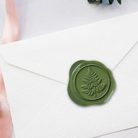 Fern Hand Pressed Adhesive Wax Seals #LS505HPNS - Nostalgic Impressions