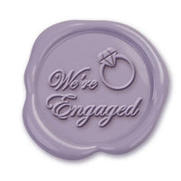 We're Engaged Hand Pressed Adhesive Wax Seals #5068PNS - Nostalgic Impressions