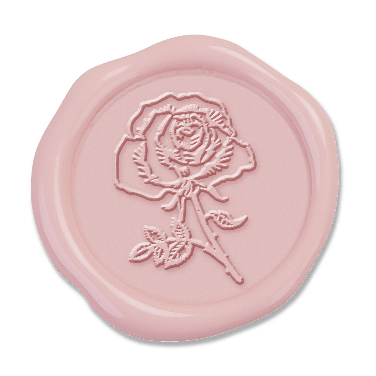 Rose Hand Pressed Wedding Motif Adhesive Wax Seals #5158 - Nostalgic Impressions