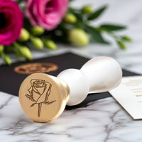 Rosebud Wax Seal Stamp #5174- USA Handcrafted