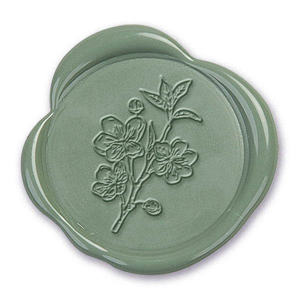 Apple Blossom Branch  Wax Seal Stamp #5181-USA Handcrafted