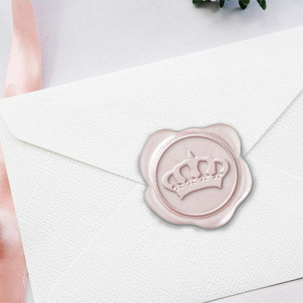 Crown Hand Pressed Adhesive Wax Seals #LS521HPNS - Nostalgic Impressions