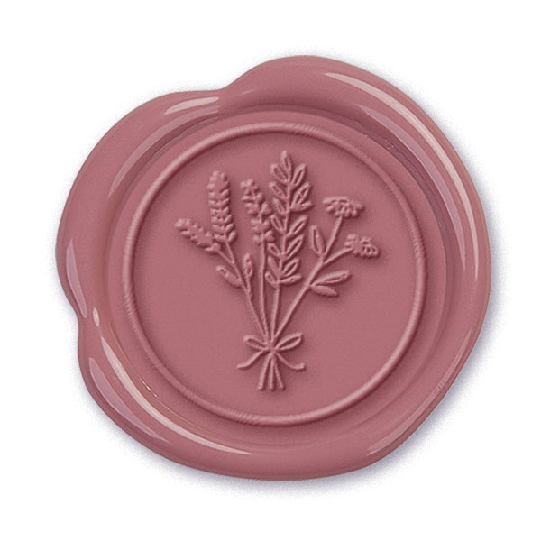Wildflowers Adhesive Wax Seal Stickers for Envelopes and Invitations (25-Pack)