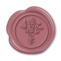 Wildflowers Adhesive Wax Seal Stickers for Envelopes and Invitations (25-Pack)