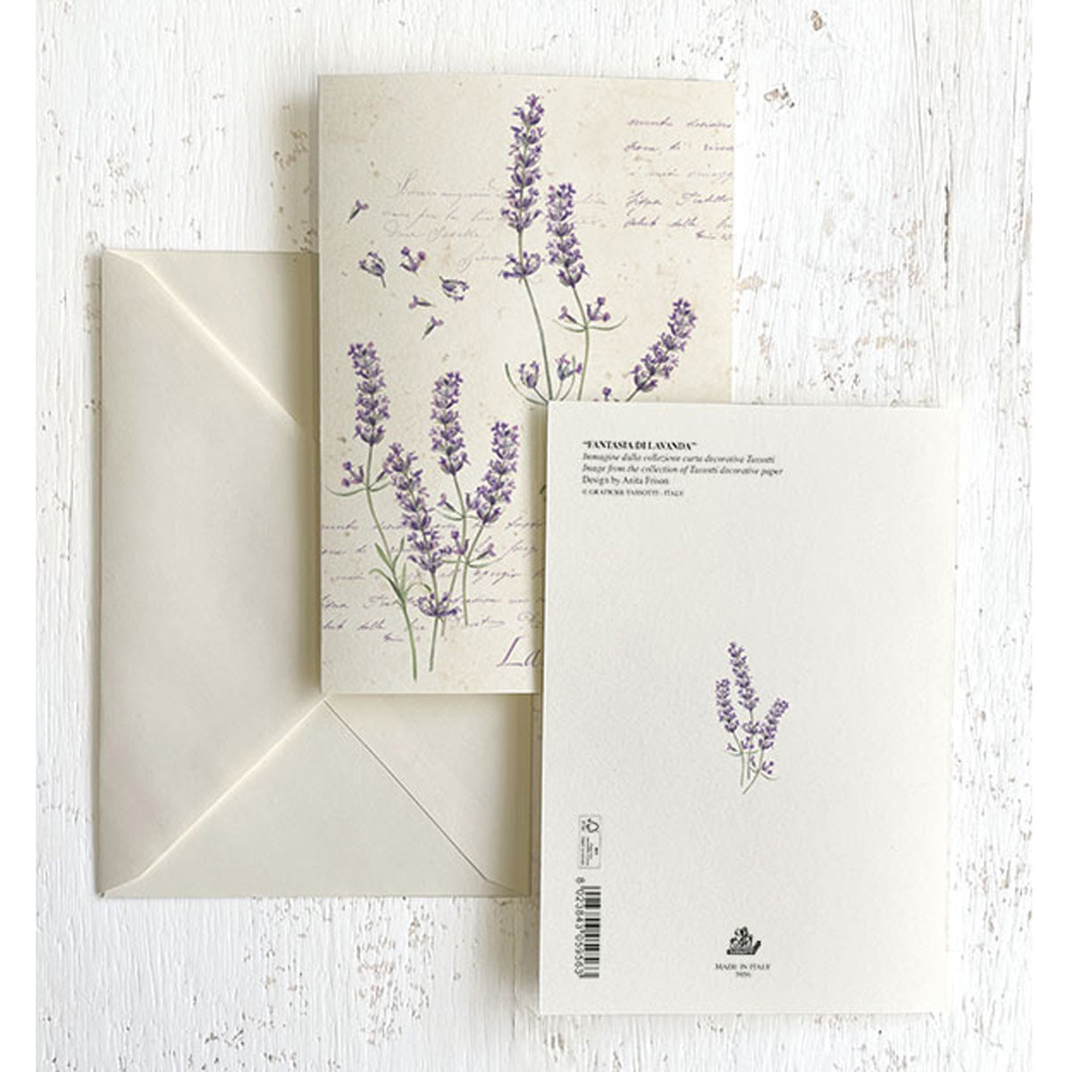 Lavendar Italian Note Cards Boxed Sets 4x6" - by Tassotti Italy 8/8