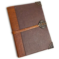 Manufactus Empire Italian Leather Journal - Signature Metal Clasp Closure - Hand-Stitched in Rome-6x8" Sold by Nostalgic Impressions