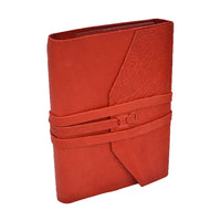 Manufactus Italian Leather Wrap Journal - Refillable - Handcrafted in Rome - 5x7"