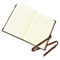 Manufactus Empire Italian Leather Journal - Open View - Hand-Stitched in Rome-6x8" sold by Nostalgic Impressions
