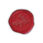 Winter Cardinal Adhesive Christmas Wax Seal Stickers 8PK - Hand Pressed 1 1/4"