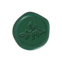 Winter Cardinal Adhesive Christmas Wax Seal Stickers 8PK - Hand Pressed 1 1/4" - Nostalgic Impressions