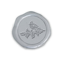 Winter Cardinal Adhesive Christmas Wax Seal Stickers 8PK - Hand Pressed 1 1/4" - Nostalgic Impressions