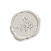 Winter Cardinal Adhesive Christmas Wax Seal Stickers 8PK - Hand Pressed 1 1/4" - Nostalgic Impressions