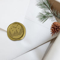 Winter Wonderland Adhesive Christmas Wax Seal Stickers 8PK - Hand Pressed 1 1/4" - Nostalgic Impressions
