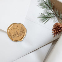 Winter Wonderland Adhesive Christmas Wax Seal Stickers 8PK - Hand Pressed 1 1/4" - Nostalgic Impressions