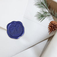 Winter Wonderland Adhesive Christmas Wax Seal Stickers 8PK - Hand Pressed 1 1/4" - Nostalgic Impressions