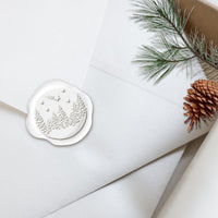 Winter Wonderland Adhesive Christmas Wax Seal Stickers 8PK - Hand Pressed 1 1/4" - Nostalgic Impressions