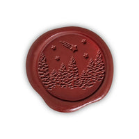 Winter Wonderland Adhesive Christmas Wax Seal Stickers 8PK - Hand Pressed 1 1/4" - Nostalgic Impressions