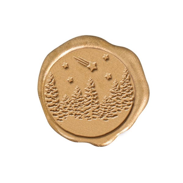 Winter Wonderland Adhesive Christmas Wax Seal Stickers 8PK - Hand Pressed 1 1/4" - Nostalgic Impressions