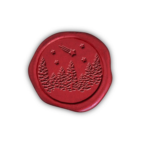 Winter Wonderland Adhesive Christmas Wax Seal Stickers 8PK - Hand Pressed 1 1/4" - Nostalgic Impressions