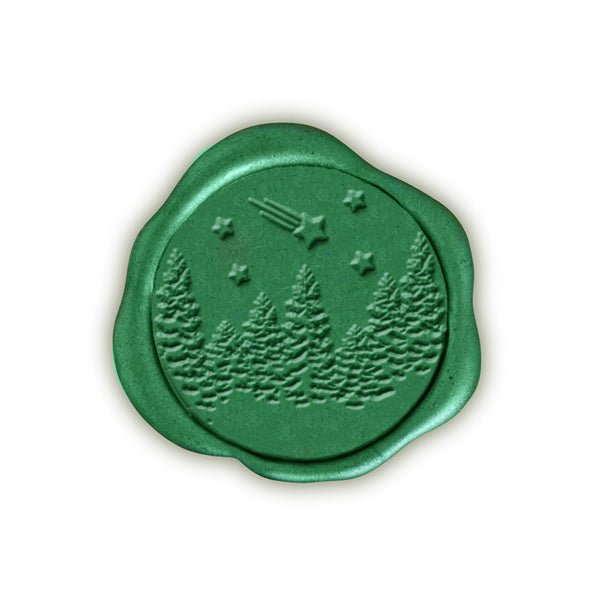 Winter Wonderland Adhesive Christmas Wax Seal Stickers 8PK - Hand Pressed 1 1/4" - Nostalgic Impressions