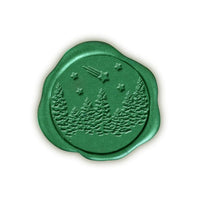Winter Wonderland Adhesive Christmas Wax Seal Stickers 8PK - Hand Pressed 1 1/4" - Nostalgic Impressions